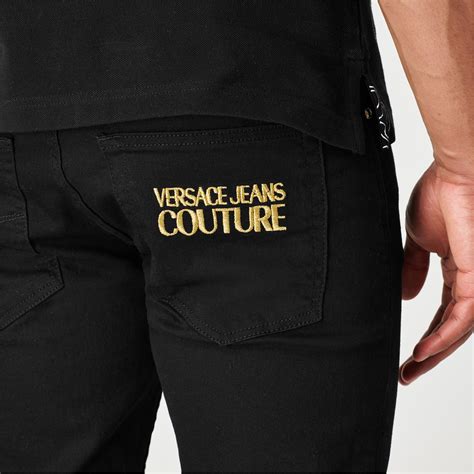 klassische schwarze herrenjeans von versace|Versace Jeans Couture Klassische Skinny.